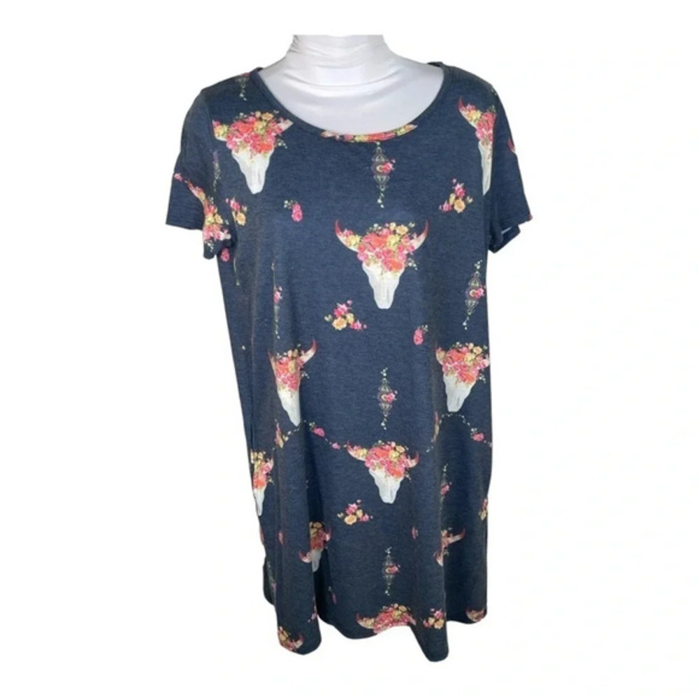 PROMESA‎ T-Shirt Western Cow-Head Dress